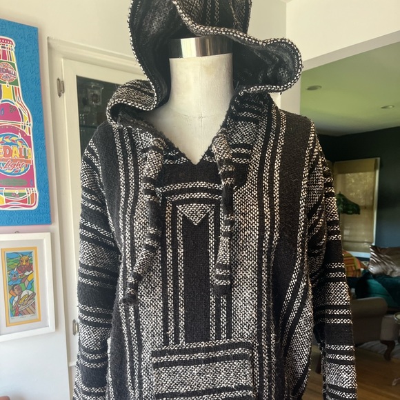 Baja style black and grey hoody - Picture 1 of 4